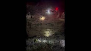 Daring Helicopter Crew Rescues Three From Vehicle That Plunged Over Sheer Cliff