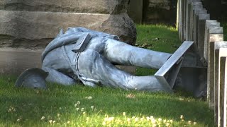 Raw: Confederate Statue Vandalized in Columbus