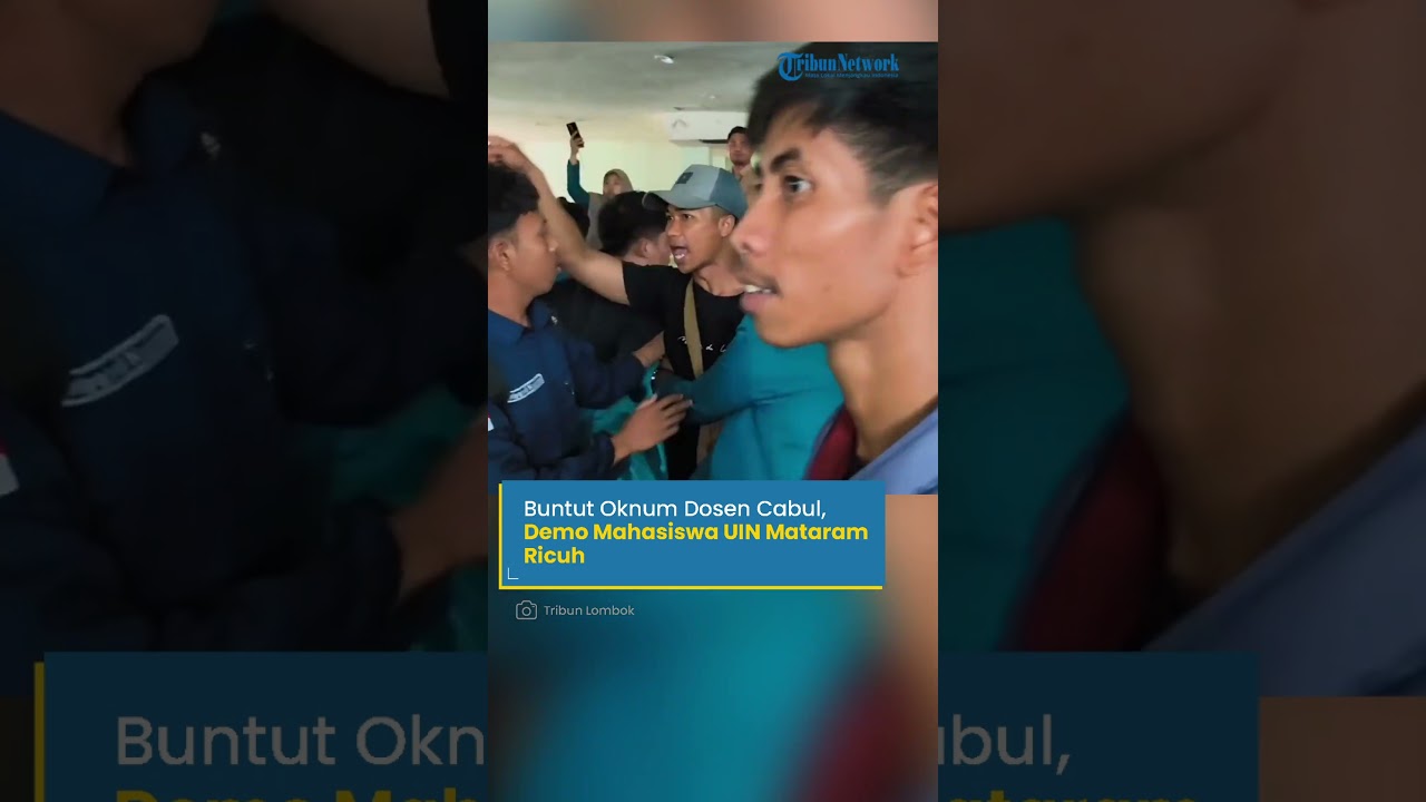 Buntut Oknum Dosen Cabul, Demo Mahasiswa UIM Mataram Ricuh