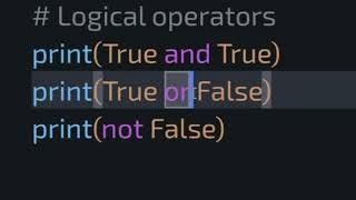 Python Logical Operators Explained #python #programming #pythonprogramming