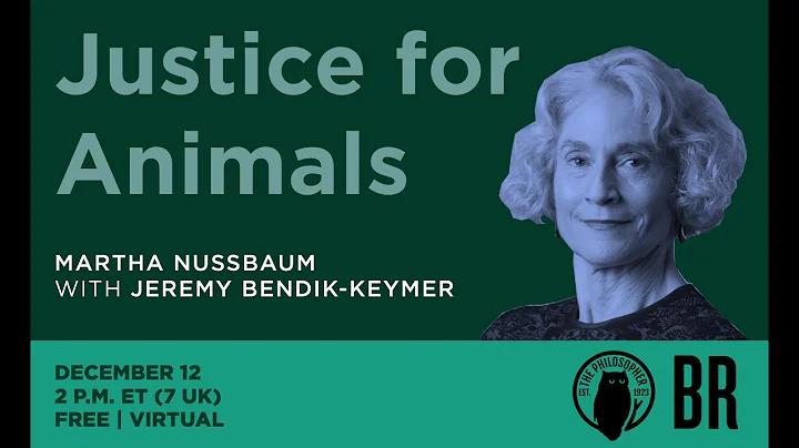 "Justice for Animals": Martha C. Nussbaum in conve...