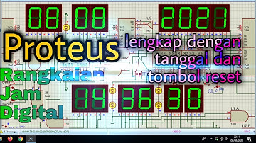 Tutorial Simulasi Rangkaian Jam Digital Vitur Lengkap- Proteus 8