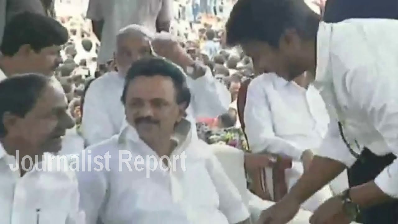 Telangana CM KCR, Tamil Nadu CM MK Stalin at AP CM YS Jagan Swearing Ceremony in Vijayawada