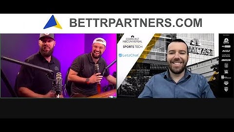 LetzChat CEO Jordan Orlick- Kyle Auffray with Comcast Sports/NBC Universal- Bettr CEO Jeff Levitan