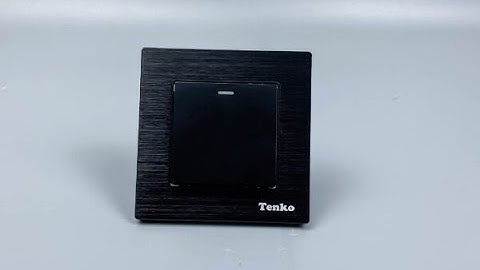 Công Tắc Âm Tường 1 chiều và 2 chiều Chính Hãng Mặt Nhôm Phay Tenko TK-F71-B-01 Đen I Tenko.com.vn