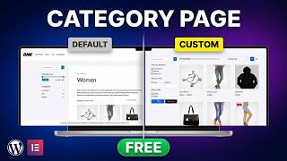 How to Create WooCommerce Product Category Page with Elementor FREE