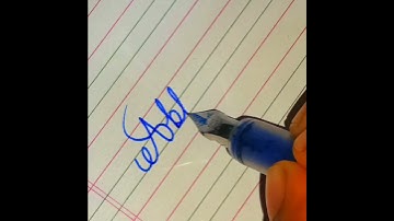 "Abhay" Beautiful name in Cursive writing #cursivewriting #calligraphy #shorts