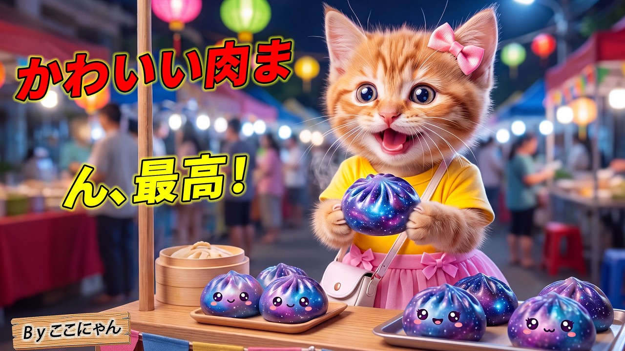 ここにゃん♡ An Unexpected Success] Kokonyan longed for a 1500 yen Galaxy Meat