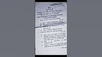 #sambalpuruniversity +3 3rd semester communicative English question paper #shorts