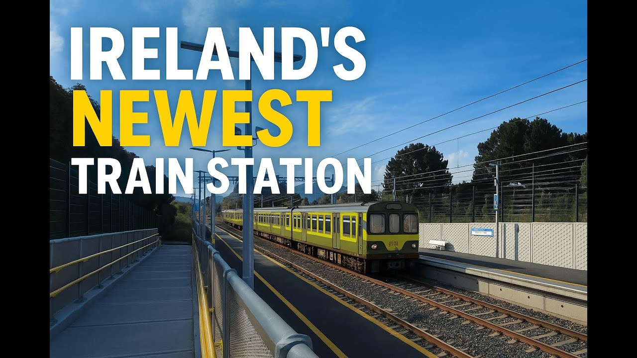 Woodbrook - Ireland’s NEWEST Train Station 🚉 (with audio commentary and subtitles!)
