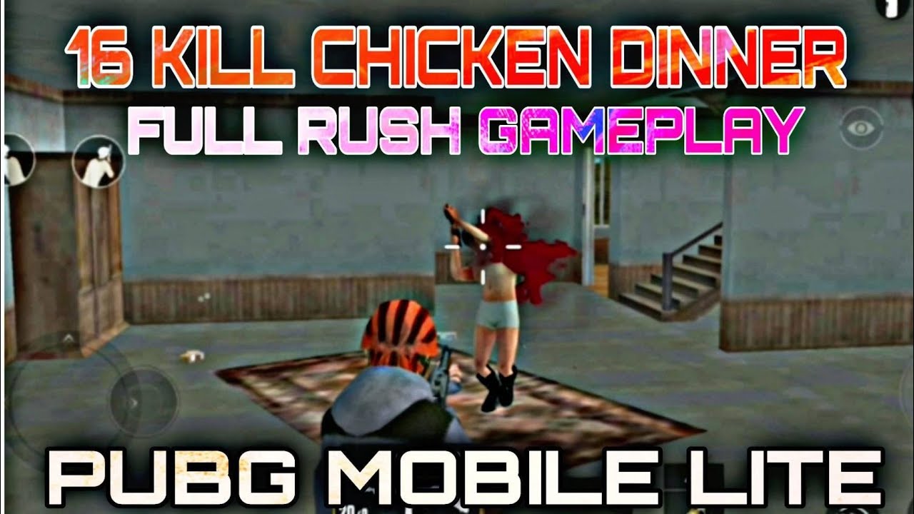 16 KILL CHICKEN DINNER FULL RUSH GAMEPLAY PUBG MOBILE LITE | ADVERB ...