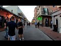 ⁴ᴷ⁶⁰ Walking New Orleans : Bourbon & Royal Streets, French Quarter during Golden Hour