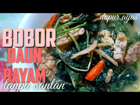 Bumbu Sayur Bobor Bayam Tanpa Santan