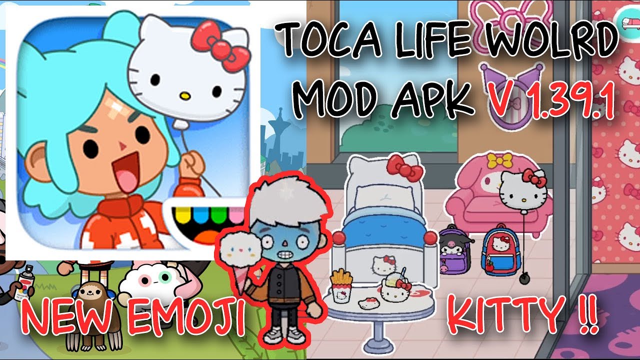 Toca Life World Mod Apk Version 1.39.1 😻 Hello Kitty