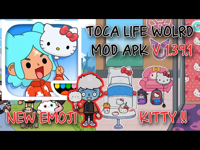 HOW TO DOWNLOAD TOCA BOCA MOD VER. 1.39.2  Hello kitty and Friends  Furniture Pack 🌸 