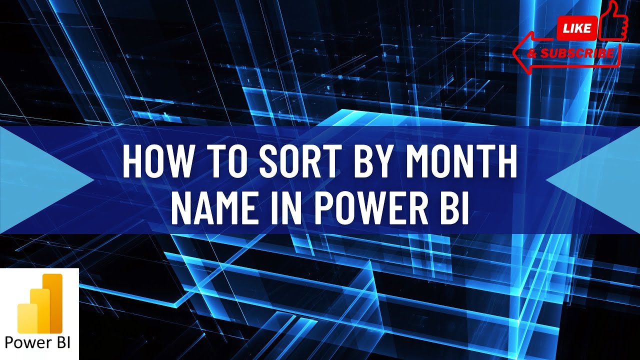 How to sort by month name in Power BI - YouTube