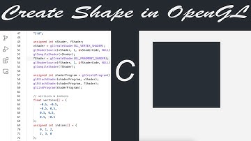 modern OpenGL - create rectangle - in pure C [speed code]