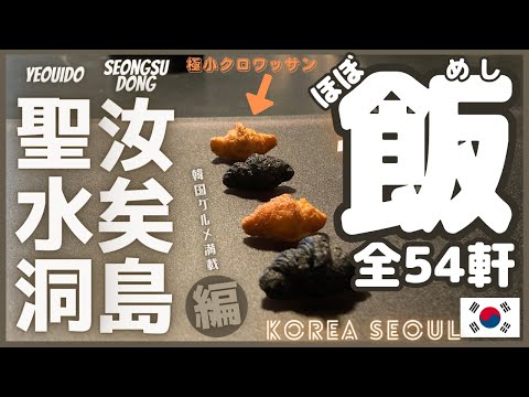 ［韓国グルメ］ソウルで全54軒食べ巡りました！弘大 望遠市場 聖水洞 汝矣島 編 #韓国料理 #korea #seoul  #ドーナツ #サムギョプサル #ミシュラン #MICHELIN #スーパー