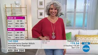 Marlawynne Garter Sch Sweater Knit Popover