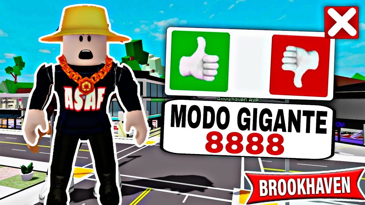 COMO FICAR GIGANTE No BROOKHAVEN YouTube como-ficar-grande-youtube