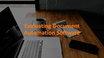 Evaluating document automation software