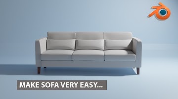 Easy Modelling of Sofa for Beginners |  Blender 3.0