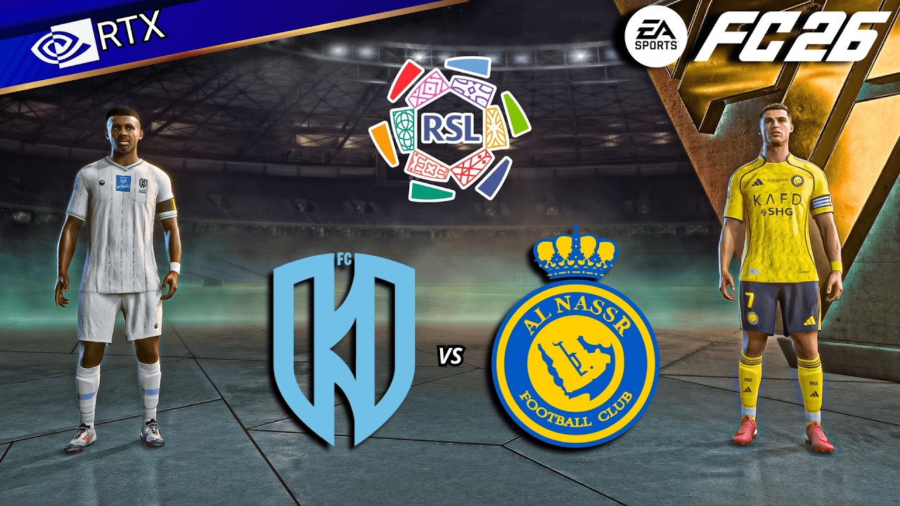 FC 26 - Al Akhdoud vs Al Nassr Ft. Ronaldo, Sadio mane | Saudi Pro League Full Match | PC™ [4K60]