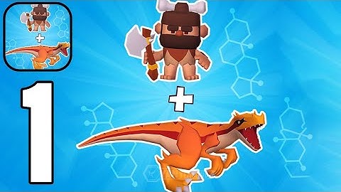 Dino Merge Wars - Gameplay Walkthrough Part 1 Beat the dinosaurs (Android,iOS)
