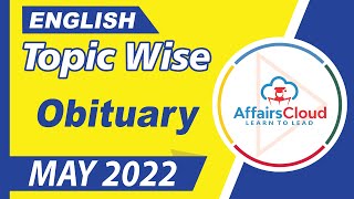 May 2022 - Obituary | English | By Vikas Rana Affairscloud