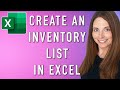 Create and track a basic inventory list in excel  excel inventory list template