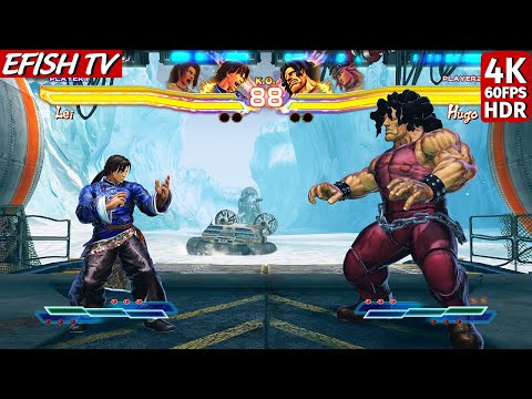 Lei & Christie vs Hugo & Poison (Hardest AI) - Street Fighter X Tekken