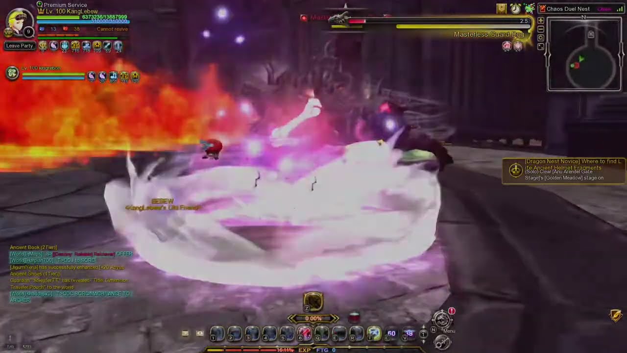 Chaos duel Nest Cerberus stage revenant montage