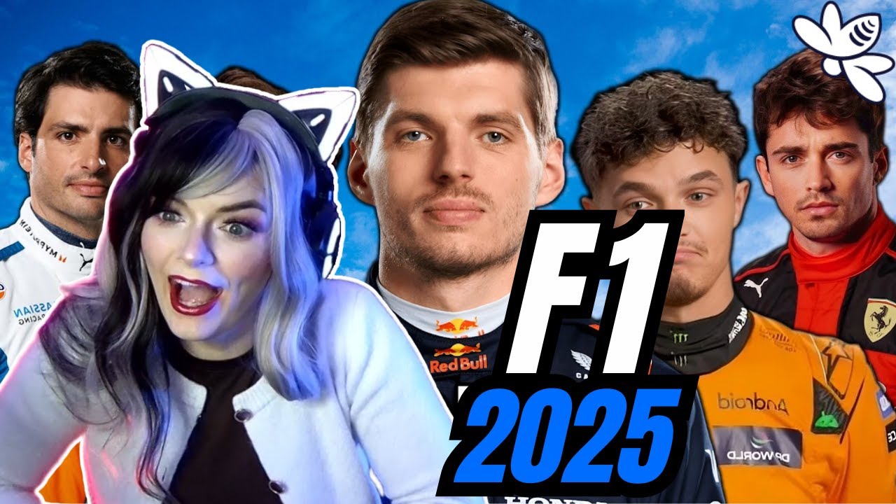 Реакция на сезон Формулы-1 2025 года за 21 минуту | Зависимость Рика от Формулы-1 | Реакция девушки