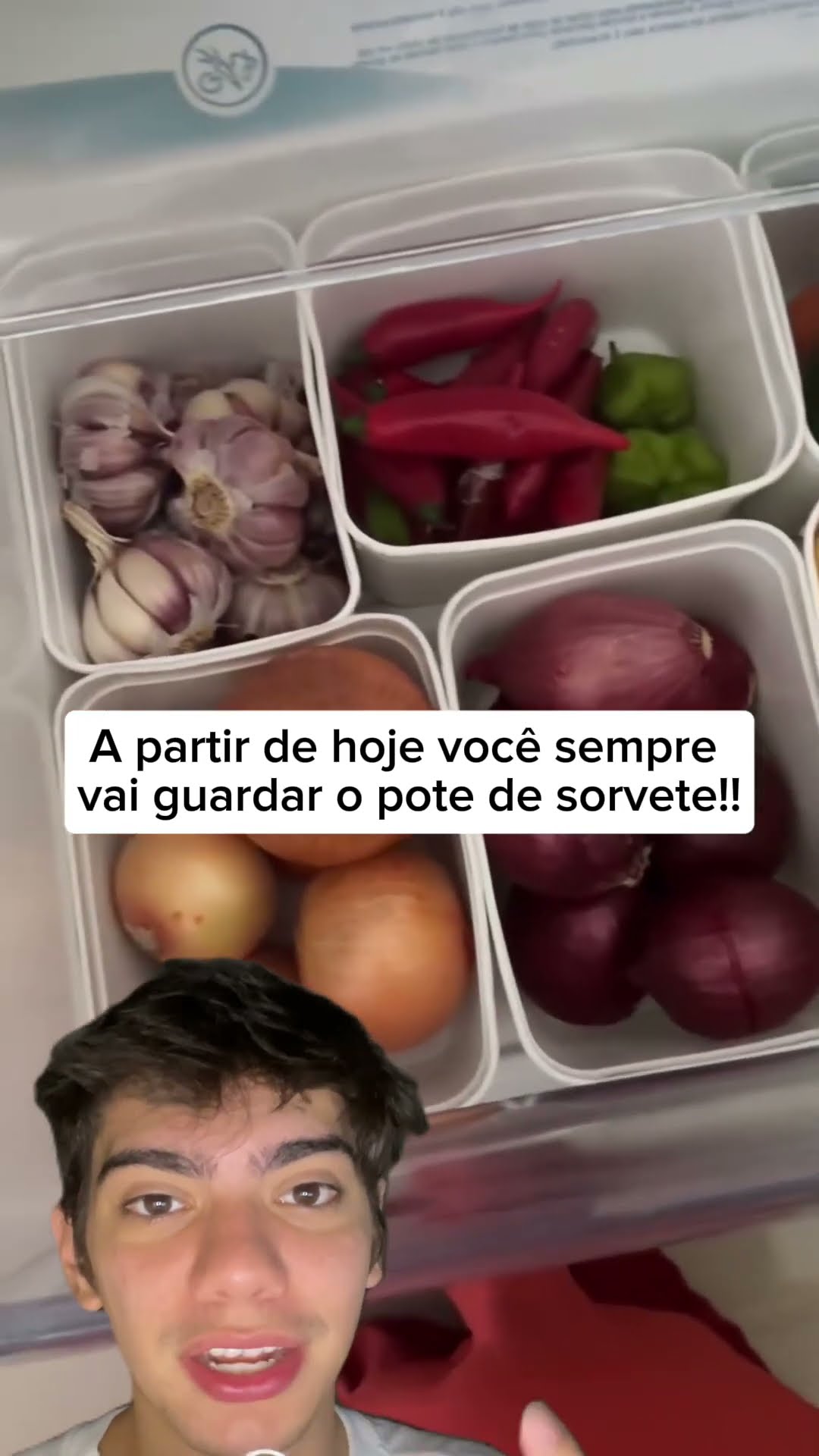 ? Pote de sorvete não é lixo, é organização! Quem também faz isso? ??