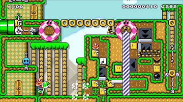 Super Mario Maker - One Screen Puzzle [Contraption Outback - Submitted by Mrichston]