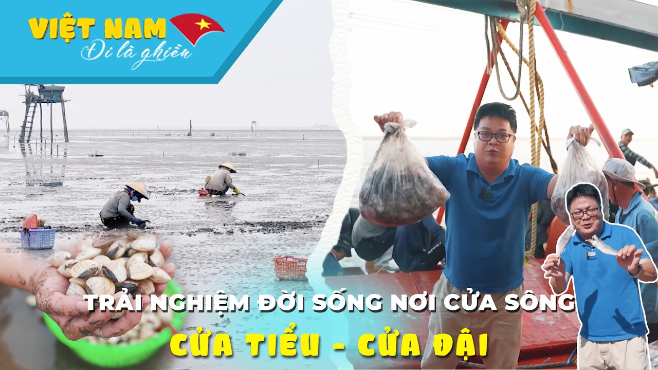 Trải nghiệm một ngày làm nông dân cào nghêu, khám phá cửa sông 