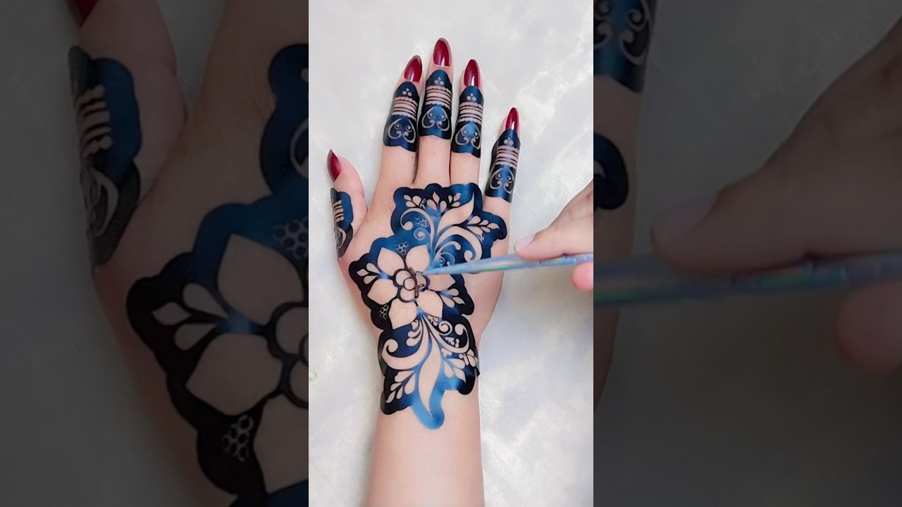 beautiful sticker mehndi design #shorts
