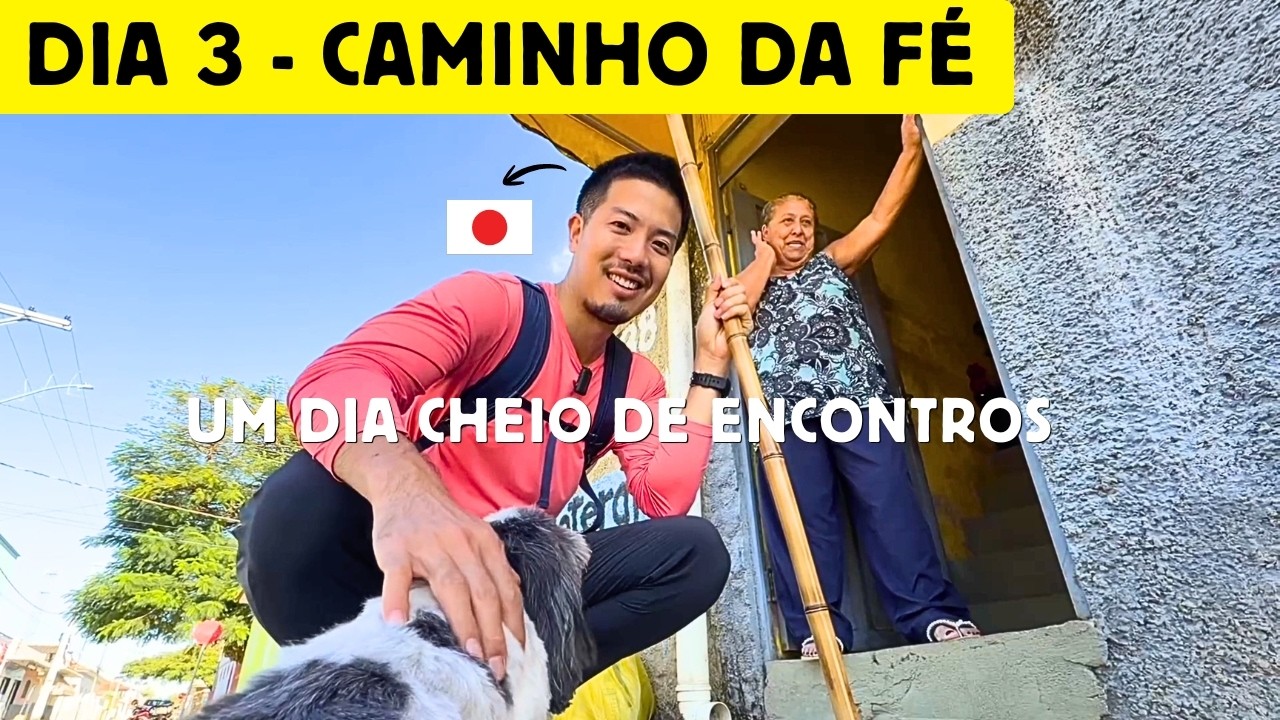 Dia 3 de um japonês no Caminho da Fé. Barra - Inconfidentes MG