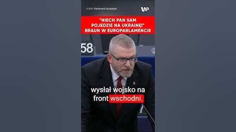 Braun wzburzony w Europarlamencie. "Niech pan tam sam pojedzie!"