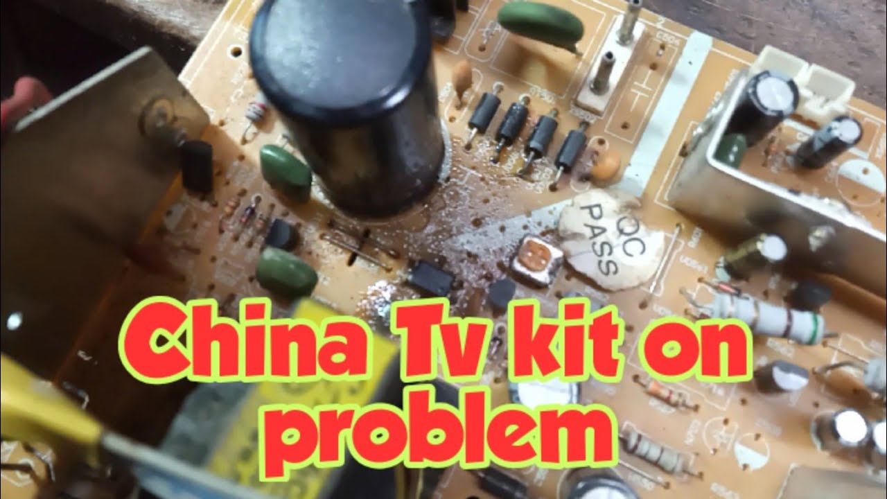 China crt Tv kit on problem. - YouTube