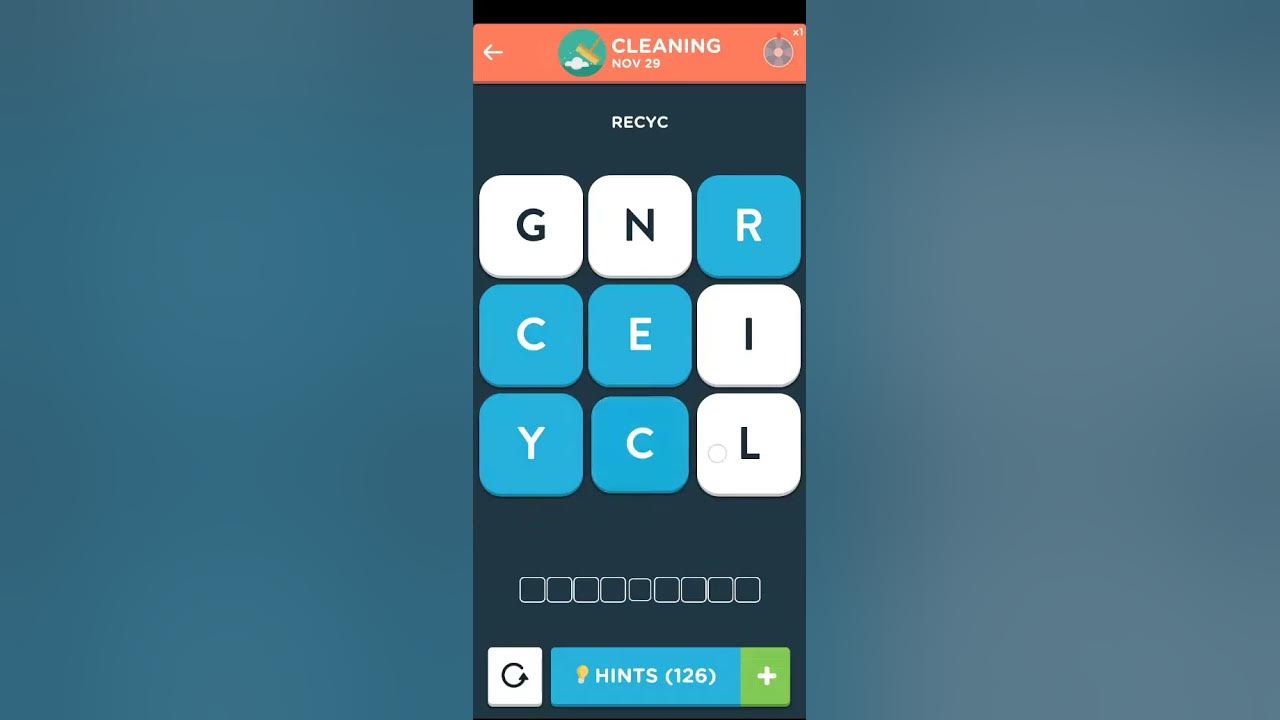 Wordbrain 2 Daily November 29 2022 Answers [CLEANING] Wordbrain 2