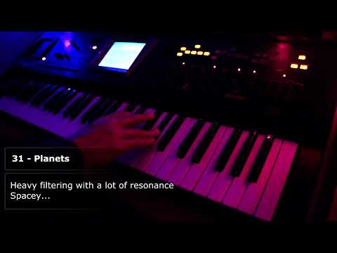 Roland V-Synth Presets Demo - SOUND DESIGN - FM synth VA synth