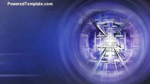 Telecommunication Lines PowerPoint Template by PoweredTemplate.com