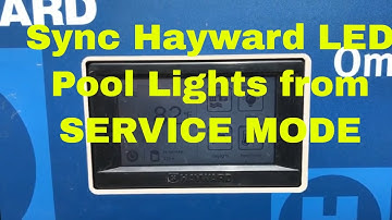 How to Sync Pool Lights in Service Mode