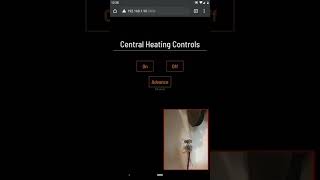 Rudimentary Central Heating System Raspberry Pi Relay Flask GUI
