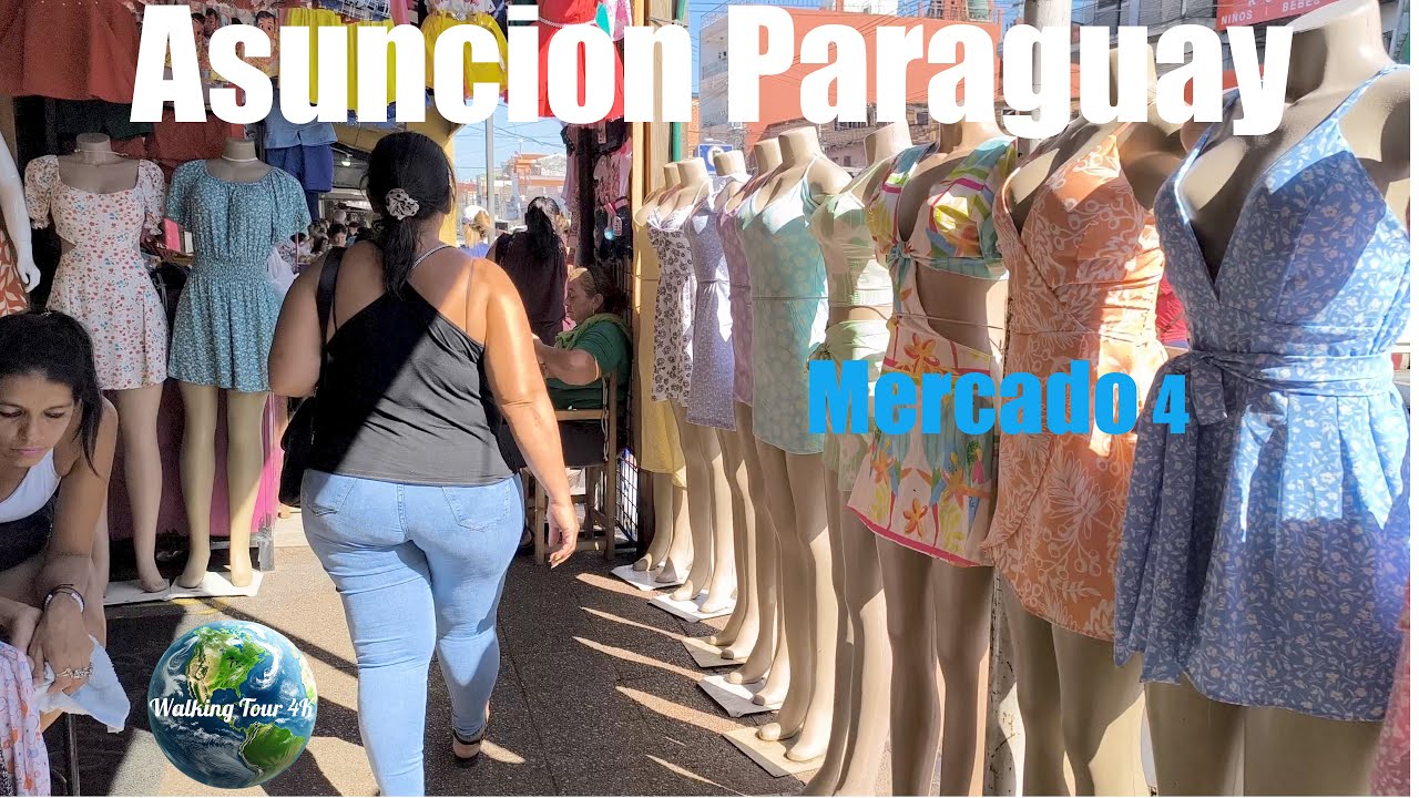 Paraguay, Asuncion, Mercado 4 - walking tour【4K】🇵🇾