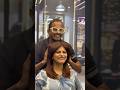 Lob with bangs❤️❤️ Hair treatment💇♀️ #shorts #hairtransformation #bimalshairstudio #haircolor