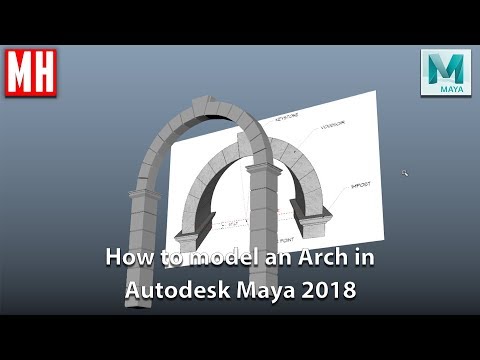 How to model a stone Arch in Maya 2018