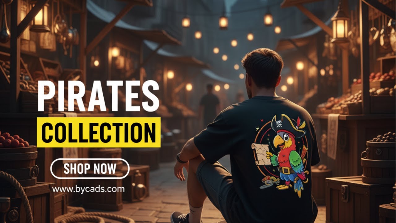 BYCADS Dark Pirate Tees💀 | Oversized Streetwear with Bold Vibes⚓