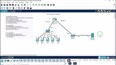 How to  configuration Cisco router  DHCP-Relay agent  with Server